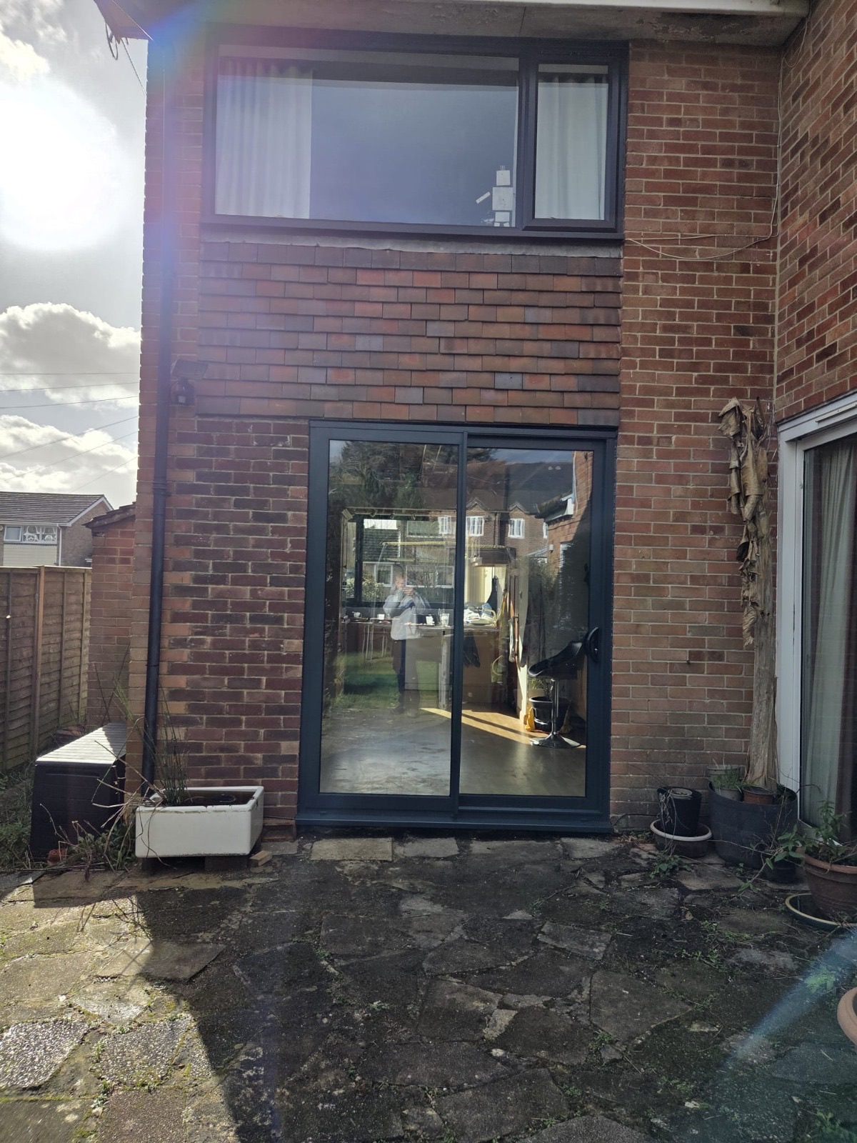 Aluminium sliding door fitted by HDS