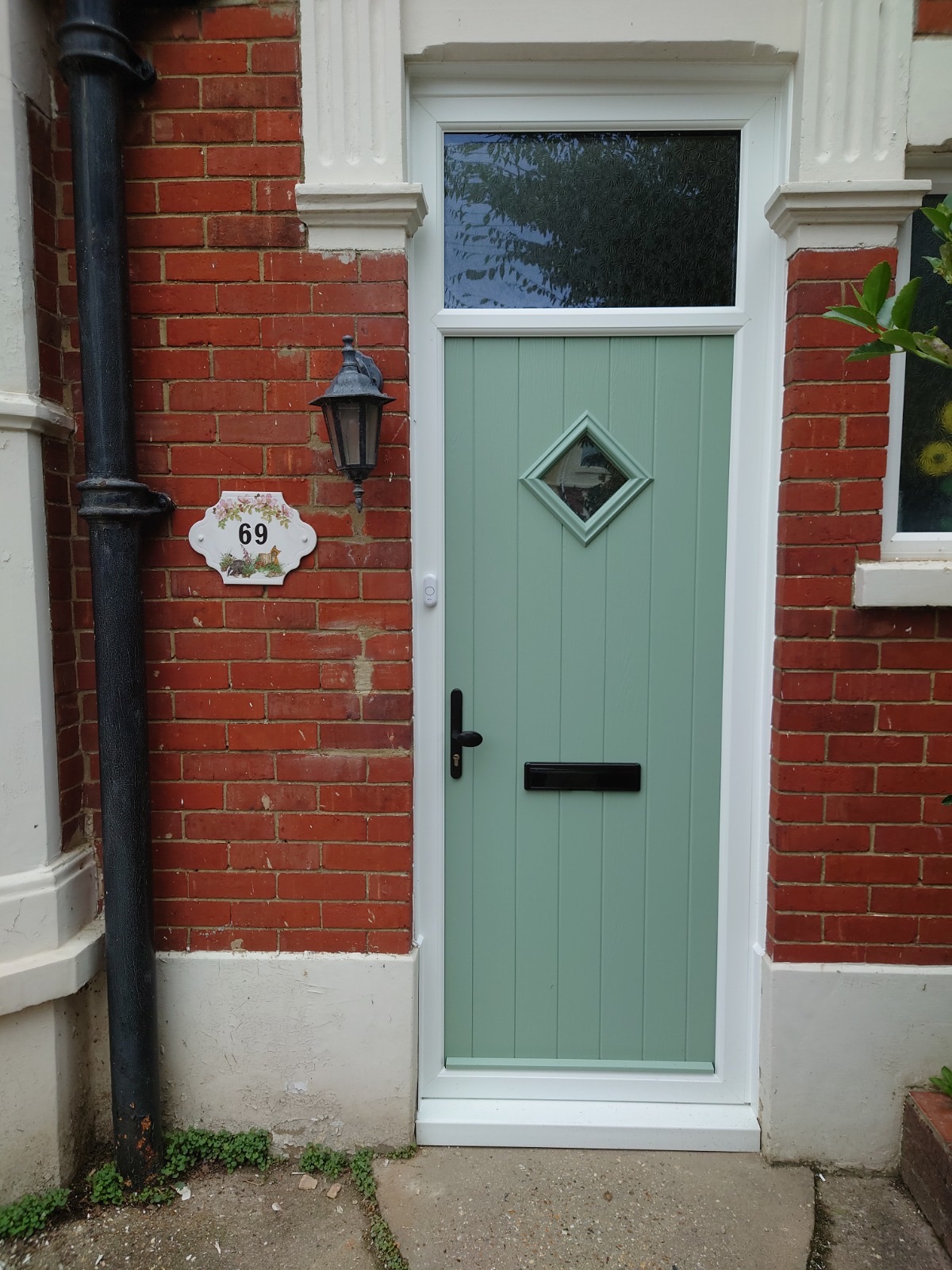 Composite door fitted by HDS in a bold colour