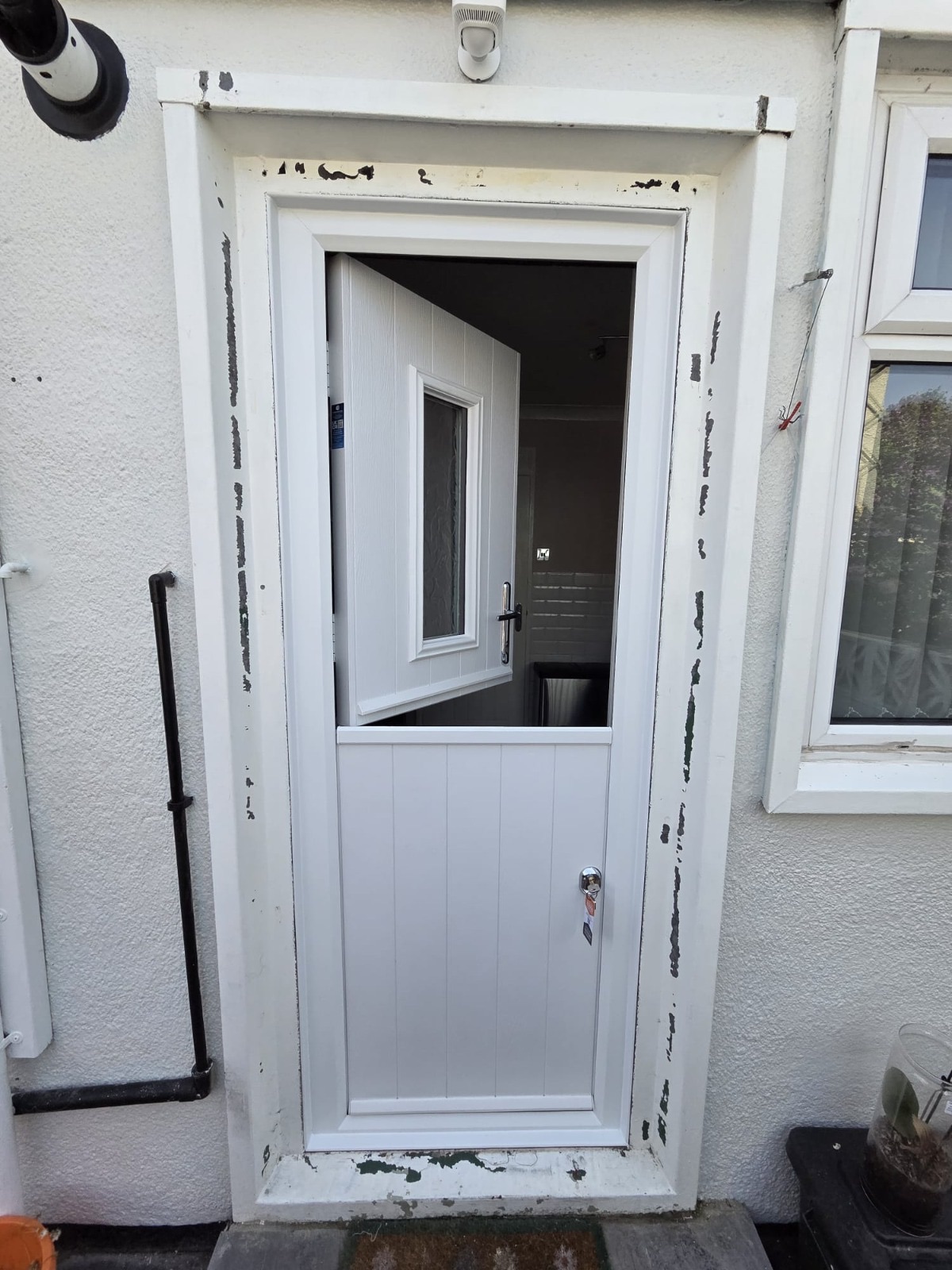 Composite stable door fitted to rear of property