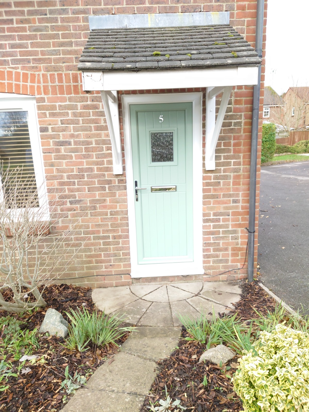 Coloured uPVC front door fitted by HDS